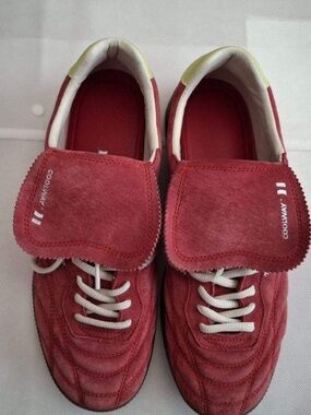 Coolway Beck Red Suede Sneakers – Foldover Tongue Indie Style